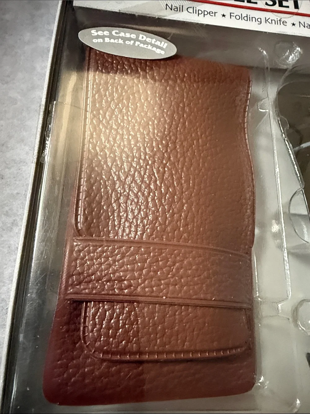 New in box Men's Travel Grooming Kit. Has never been removed.